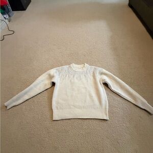 Elegant Cream Women's Sweater